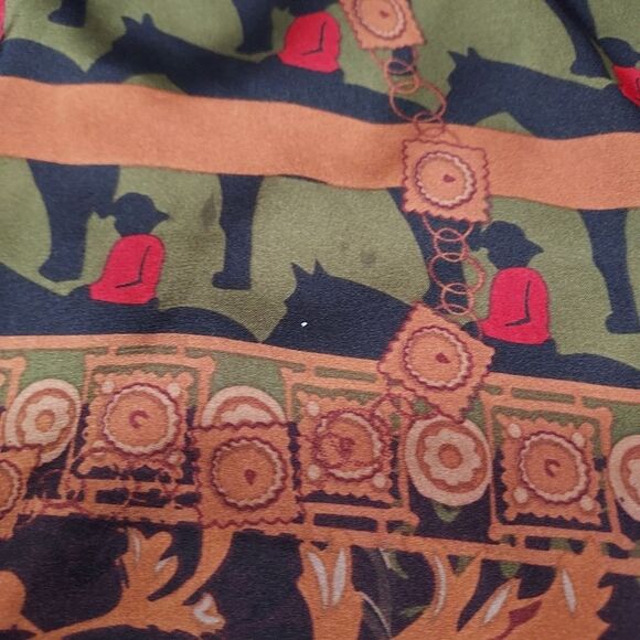 Nasty Gal Collection Scarf Print Tunic Top 6 - Picture 11 of 13